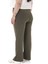 Büyük Beden Beli Lastikli Boru Paça Dalgıç Haki Pantolon 3
