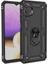 Case Street Casestreet Samsung Galaxy A23 Kılıf Vega Tank Standlı Yüzüklü Mıknatıslı+Nano Glass Siyah 1