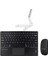 Lenovo Tab M10 10.1 X605F Touchpad Bluetooth Klavye 24 cm + Bluetooth Mouse + Stand AL2766 4