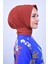 Belifanti Collection Kadın Tesettür Çıtçıtlı Bone Sandy Hijab Boyunluk Bone Kiremit 3