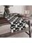 Siyah Beyaz Ok Desenli Dijital Baskılı Runner 140X40 1