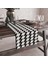 Siyah Beyaz Dalga Desenli Dijital Baskılı Runner 140X40 1