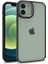 Apple iPhone 11 Kılıf Flora Sert Silikon Arkası Cam Şeffaf Siyah 1