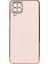 Samsung Galaxy A12 Kılıf Bark Parlak Silikon Renkli Kenarları Rose Pembe 1