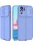 Xiaomi Redmi Note 10 Kılıf Kamera Sürgülü Deri Dokulu Mat Silikon+Nano Glass Koruyucu Mor 1