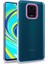 Xiaomi Redmi Note 9s Flora Sert Silikon Arkası Cam Şeffaf Mor 1