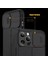 Apple iPhone 12 Pro Max Kılıf Kamera Sürgülü Deri Dokulu Mat Silikon+Nano Glass Koruyucu Mor 2