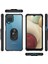 Samsung Galaxy M12 Tam Korumalı Yüzüklü Renkli Kenarlı Manyetik Mola Kılıf 5