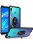 Huawei P Smart 2019 Tam Korumalı Yüzüklü Renkli Kenarlı Manyetik Mola Kılıf 2