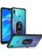 Huawei Y7 Prime 2019 Tam Korumalı Yüzüklü Renkli Kenarlı Manyetik Mola Kılıf 3