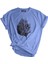 Erkek Tişört Baskılı Outdoor T-Shirt-Yaprak Mavi 1