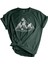 Erkek Tişört Baskılı Outdoor T-Shirt-Kamp Yeşil 1