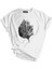 Erkek Tişört Baskılı Outdoor T-Shirt-Yaprak Beyaz 1