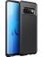 Samsung Galaxy S10 Plus Karbon Görünüm Negro Silikon Kılıf Kırılmaz Ekran Koruyucu 1