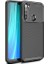 Xiaomi Redmi Note 8 Karbon Görünüm Negro Silikon Kılıf Kırılmaz Ekran Koruyucu 1
