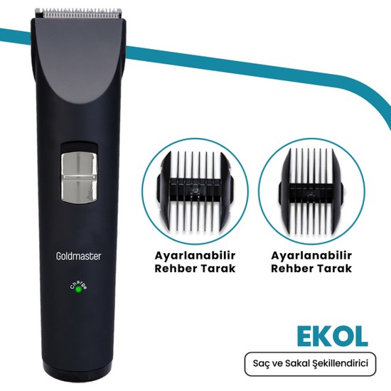Goldmaster Ekol BY-4103 Şarjlı Saç Sakal Tıraş Makinesi
