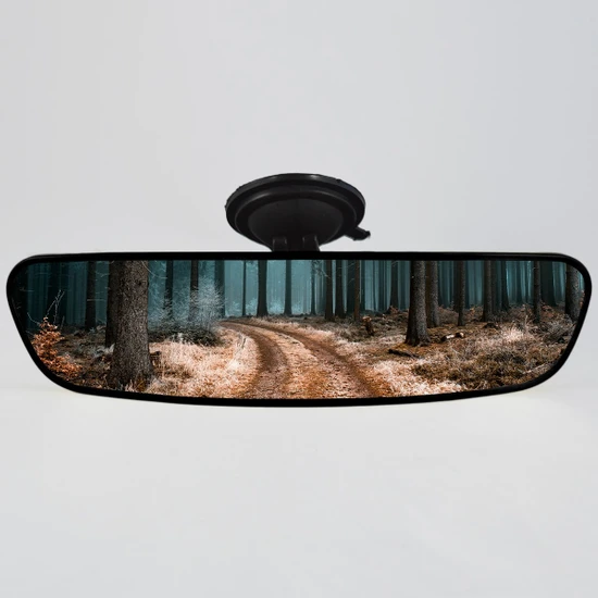 Takgör Pırlanta 5 Vantuzlu Universal Dikiz Aynası 25X6 cm Siyah