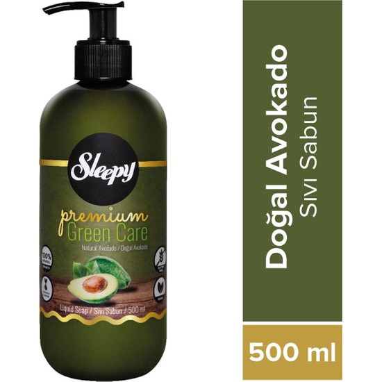 Sleepy Premium Green Care Doğal Avokado Sıvı Sabun 500 ml