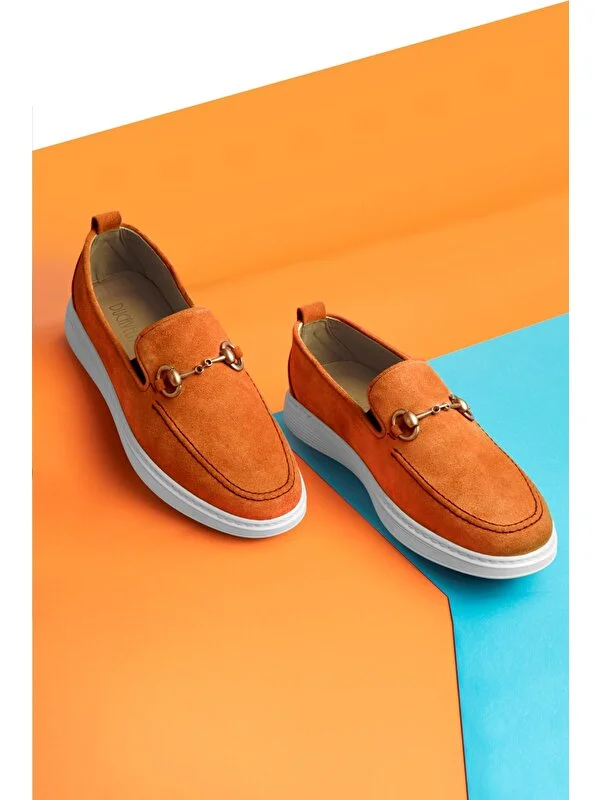 Ducavelli Ritzy Hakiki Deri Süet Erkek Günlük Ayakkabı Loafer Ayakkabı