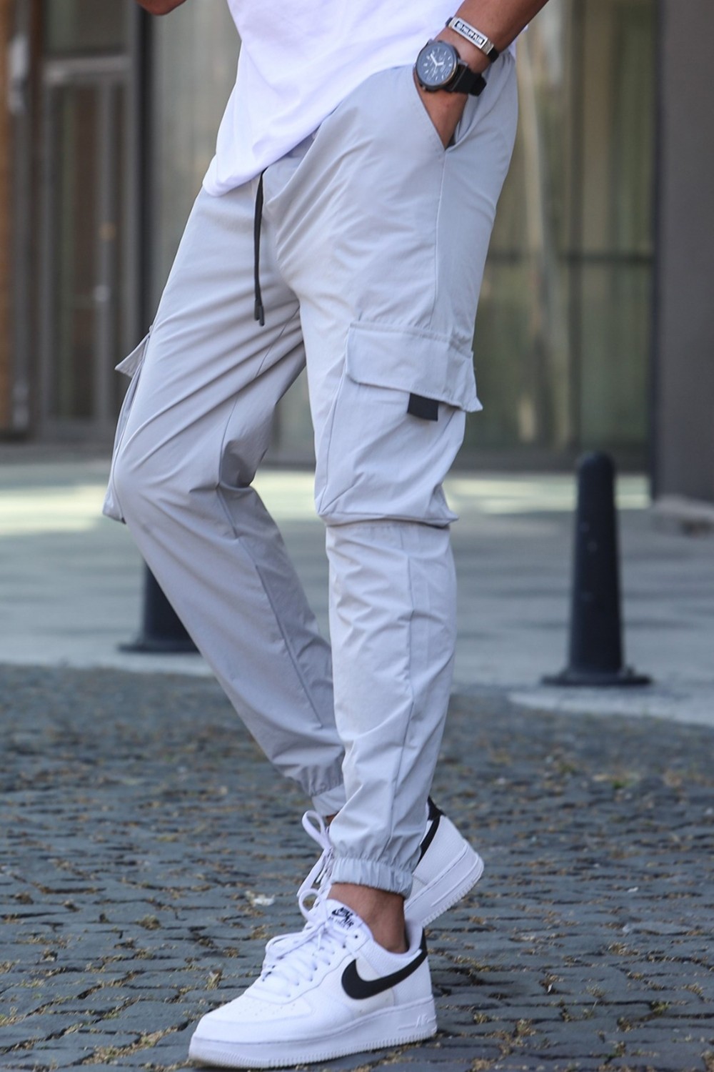 Madmext Füme Kargo Cep Erkek Jogger Pantolon 5461