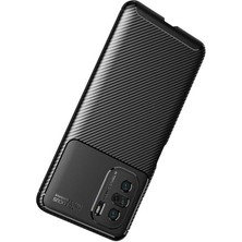 Kvy Xiaomi Redmi K40 Pro Karbon Görünüm Negro Silikon Kılıf Ekran Koruyucu