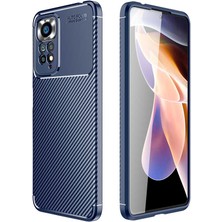 Kvy Xiaomi Redmi Note 11 Global Karbon Görünüm Negro Silikon Kılıf Ekran Koruyucu