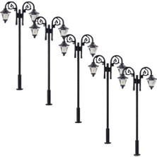 Strade Store 5 Adet 1:87 Mini Garden Street Demiryolu Lampost Işıkları Düzen Dekor 6.5cm (Yurt Dışından)