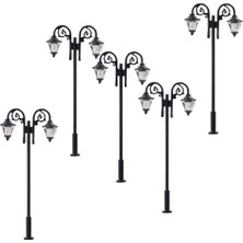 Strade Store 5 Adet 1:87 Mini Garden Street Demiryolu Lampost Işıkları Düzen Dekor 6.5cm (Yurt Dışından)