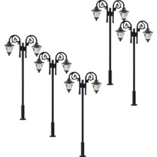 Strade Store 5 Adet 1:87 Mini Garden Street Demiryolu Lampost Işıkları Düzen Dekor 6.5cm (Yurt Dışından)