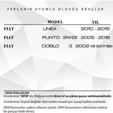 Alpha Auto Part Fiat Linea, Punto Grande, Doblo 3 Için Orta Sağ Kalorifer Difüzörü