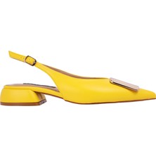 Lescarpe 2302 Sarı Topuklu Ayakkabı