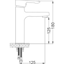 Güney Loft Black Lavabo Bataryası - 50508-S