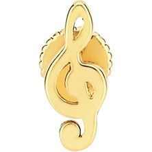 Altın Sepeti Sol Anahtarı Figürlü Altın Piercing