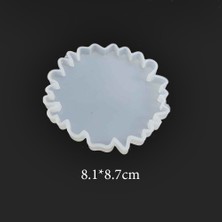 HobiZubi Bardak Altı Tırtıklı Epoksi,Mum,Sabun ve Beton Kalıbı -Kod: 32