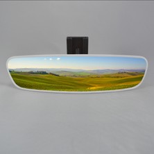 Takgör Pırlanta-5 Eğik Kollu Universal Dikiz Aynası 25X6 cm Beyaz