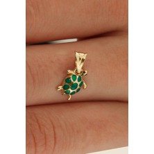 Milet Kuyumculuk 14 Ayar Altın Kaplumbağa Kolye Ucu