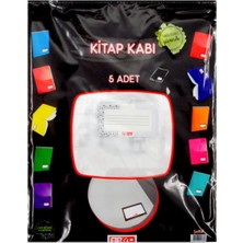 Abka 22.5X28 cm Hazır Kitap Kabı 5 Li Şeffaf