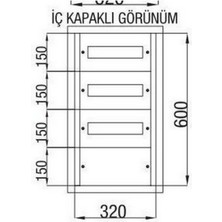 Çetinkaya Sıva Altı  36LI Sigorta Dağıtım Panosu