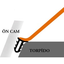 Güçlas Araç Torpido Göğüs Konsol Ön Cam Arası Fitil Ses Yalıtım Fitili