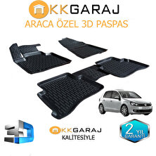 KK Garage Volkswagen Golf 6 2009-2013 Araca Özel 3D Paspas