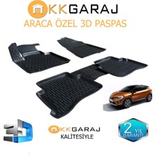 KK Garage Renault Captur 2013-2019 Araca Özel 3D Paspas