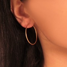 Adil Idil Kuyumculuk 14 Ayar Silindir Halka Küpe