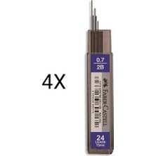 Faber-Castell Faber Castell 24LÜ 0.7mm Uç 4 Adet