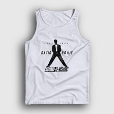 Presmono Unisex Beyaz Sound Vision David Bowie Atlet
