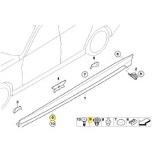 Heropar Bmw Uyumlu Marşbiye Klipsi 5 Adet Oem No 07147122912