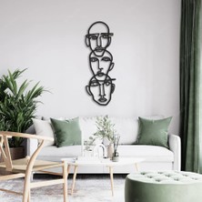 Fashion Three Heads, Duvar Dekoru, Metal Tablo, Laser Tablo, Hediyelik, Dekoratif