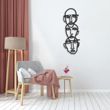 Fashion Three Heads, Duvar Dekoru, Metal Tablo, Laser Tablo, Hediyelik, Dekoratif