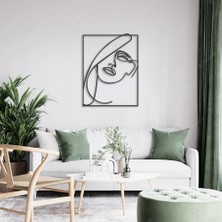 Fashion Kadın Silüeti Çizim 4, Duvar Dekoru, Metal Tablo, Laser Tablo, Hediyelik, Dekoratif