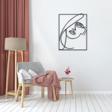 Fashion Kadın Silüeti Çizim 4, Duvar Dekoru, Metal Tablo, Laser Tablo, Hediyelik, Dekoratif