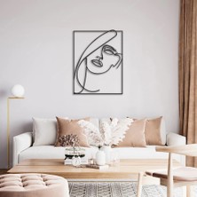Fashion Kadın Silüeti Çizim 4, Duvar Dekoru, Metal Tablo, Laser Tablo, Hediyelik, Dekoratif